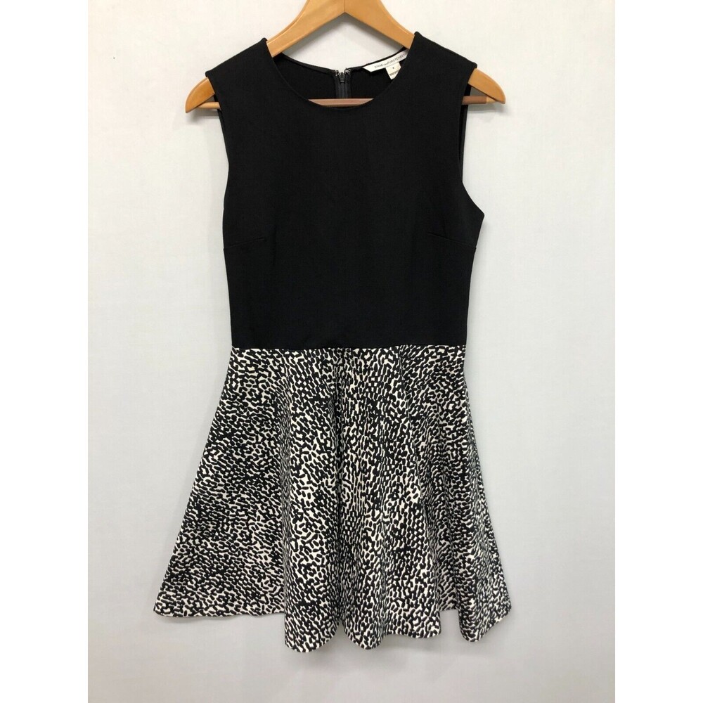 Diane Von Furstenberg Women Sleeveless Dress Size 8 Cotton Blend M189 -2